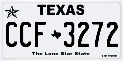 TX license plate CCF3272