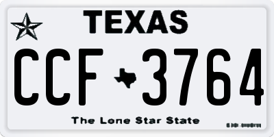 TX license plate CCF3764
