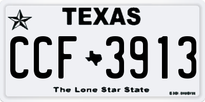 TX license plate CCF3913