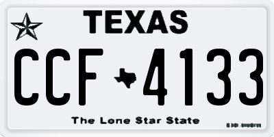 TX license plate CCF4133