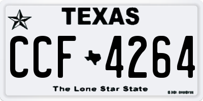 TX license plate CCF4264