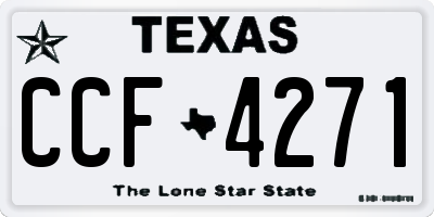 TX license plate CCF4271