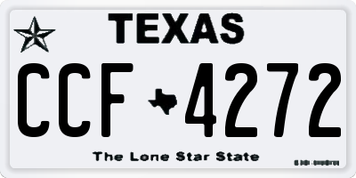 TX license plate CCF4272