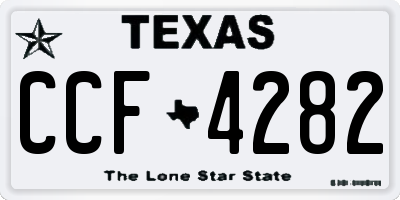 TX license plate CCF4282