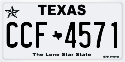 TX license plate CCF4571