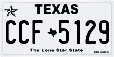 TX license plate CCF5129