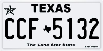 TX license plate CCF5132