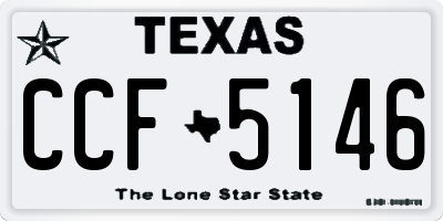 TX license plate CCF5146