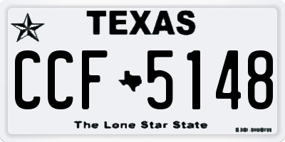 TX license plate CCF5148