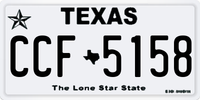 TX license plate CCF5158
