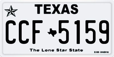 TX license plate CCF5159