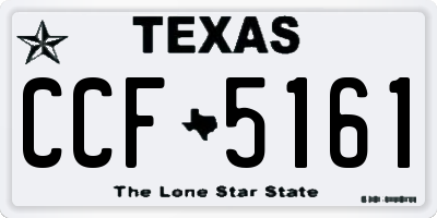 TX license plate CCF5161