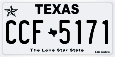 TX license plate CCF5171