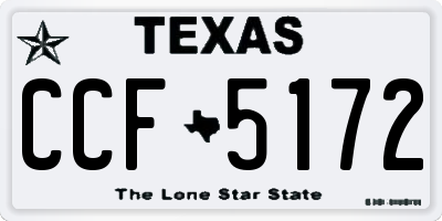 TX license plate CCF5172