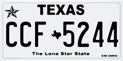 TX license plate CCF5244