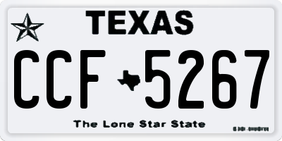 TX license plate CCF5267