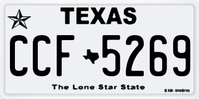 TX license plate CCF5269