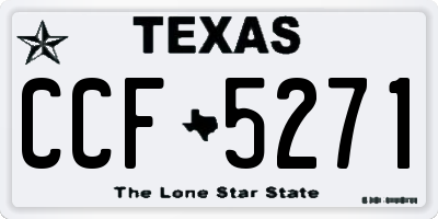 TX license plate CCF5271