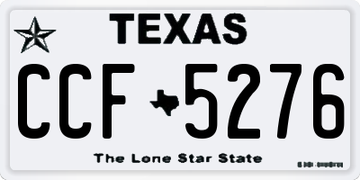 TX license plate CCF5276