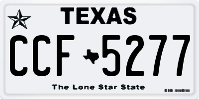 TX license plate CCF5277