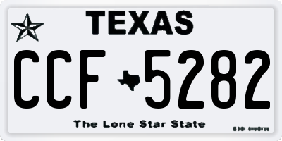 TX license plate CCF5282