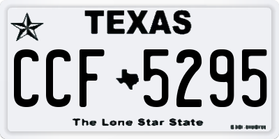 TX license plate CCF5295
