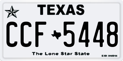 TX license plate CCF5448