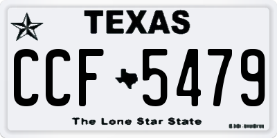 TX license plate CCF5479