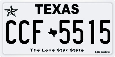 TX license plate CCF5515