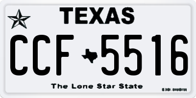 TX license plate CCF5516