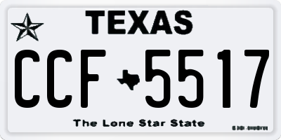 TX license plate CCF5517