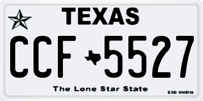 TX license plate CCF5527