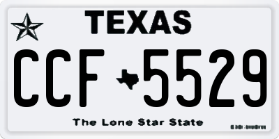 TX license plate CCF5529