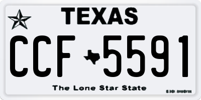 TX license plate CCF5591