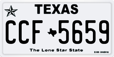 TX license plate CCF5659