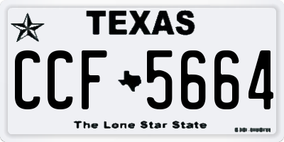 TX license plate CCF5664