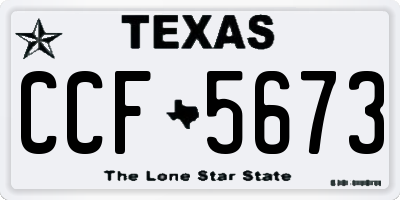 TX license plate CCF5673