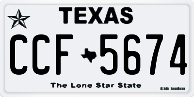 TX license plate CCF5674