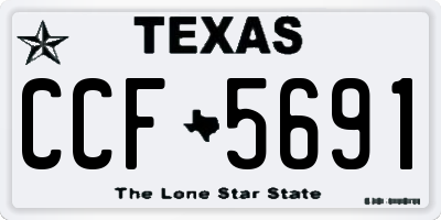 TX license plate CCF5691