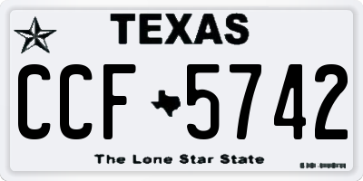 TX license plate CCF5742