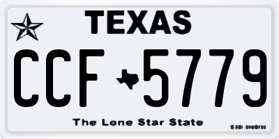 TX license plate CCF5779
