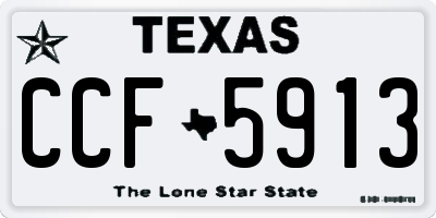 TX license plate CCF5913