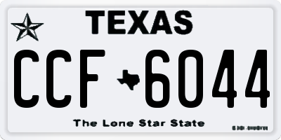 TX license plate CCF6044
