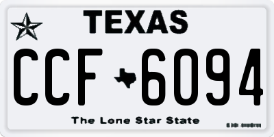 TX license plate CCF6094