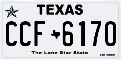 TX license plate CCF6170