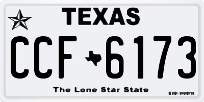 TX license plate CCF6173