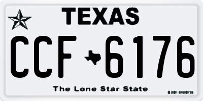 TX license plate CCF6176