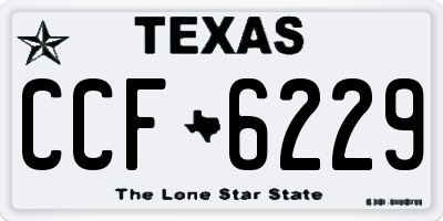 TX license plate CCF6229