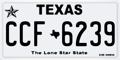 TX license plate CCF6239
