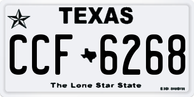 TX license plate CCF6268